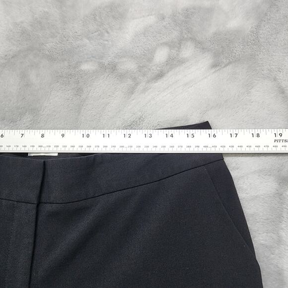 Semantiks Pants Womens 10 Black Mid Rose Crop Flare Leg Trousers Stretch Office - Picture 8 of 12